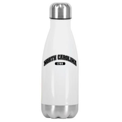 North Carolina Collegiate Style 1789 Stainless Steel Insulated Water Bottle