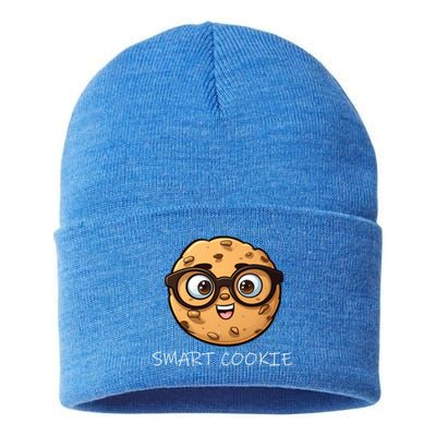 National Chocolate Chip Cookie Day Funny Smart Cookie Gift Sustainable Knit Beanie