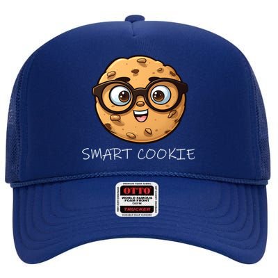 National Chocolate Chip Cookie Day Funny Smart Cookie Gift High Crown Mesh Back Trucker Hat