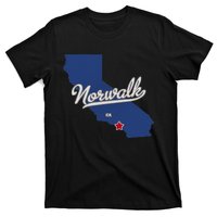 Norwalk California CA Map T-Shirt