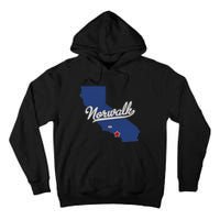 Norwalk California CA Map Tall Hoodie