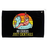 No Cookies Cocktails Santa Summer Christmas In July Xmas Grommeted Golf Towel