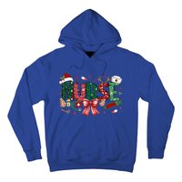 Nurse Christmas Coquette Bow Nicu Icu Rn Er Nurse Life Gift Hoodie