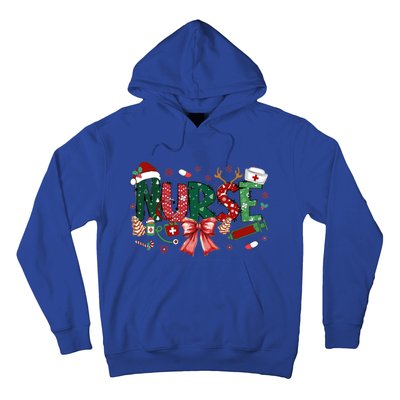 Nurse Christmas Coquette Bow Nicu Icu Rn Er Nurse Life Gift Hoodie