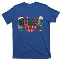 Nurse Christmas Coquette Bow Nicu Icu Rn Er Nurse Life Gift T-Shirt