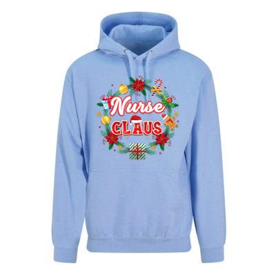 Nurse Claus Christmas Santa Laurel Wreath Mistletoe Merry Meaningful Gift Unisex Surf Hoodie