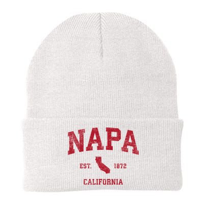 Napa California Ca Vintage Sports Design Red Print Beanie