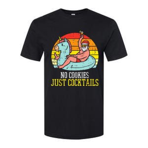 No Cookies Cocktails Santa Summer Christmas In July Xmas Softstyle CVC T-Shirt