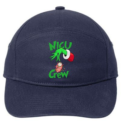 Nicu Crew Christmas Nicu Nurse Nursing Assistant 7-Panel Snapback Hat