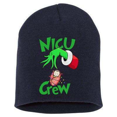 Nicu Crew Christmas Nicu Nurse Nursing Assistant Short Acrylic Beanie