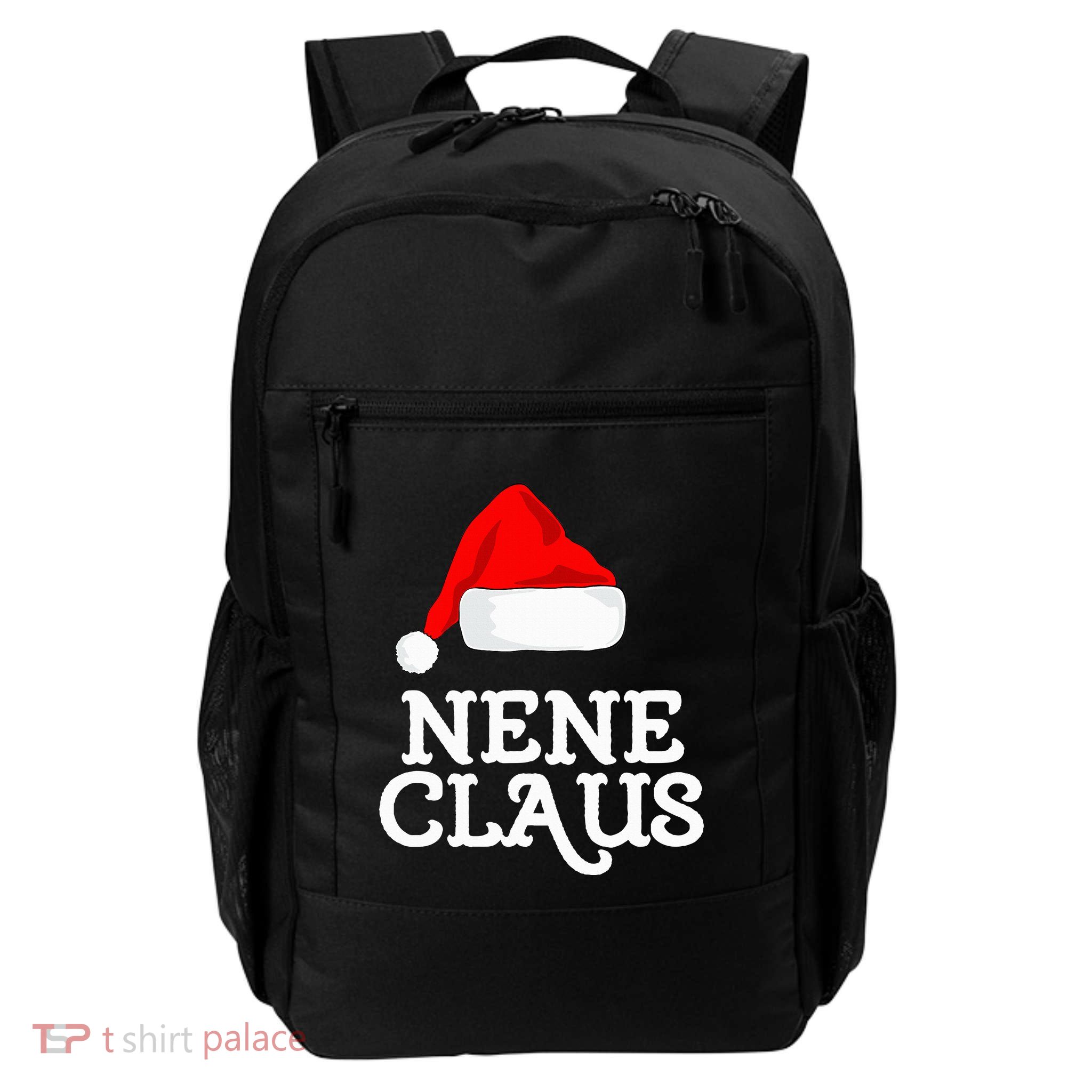 Nene Claus Christmas SantaS Hat Pajama Family Xmas Backpack