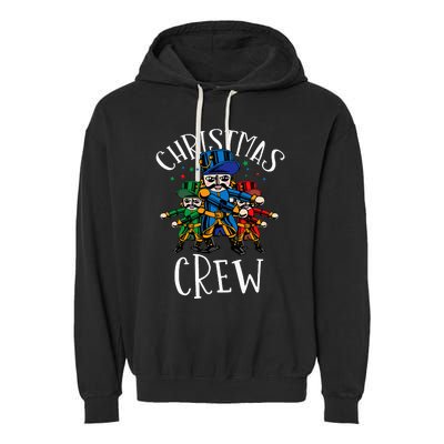 Nutcracker Christmas Crew Flossing Garment-Dyed Fleece Hoodie