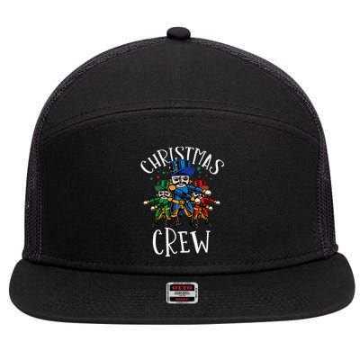 Nutcracker Christmas Crew Flossing 7 Panel Mesh Trucker Snapback Hat