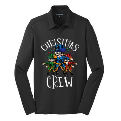 Nutcracker Christmas Crew Flossing Silk Touch Performance Long Sleeve Polo