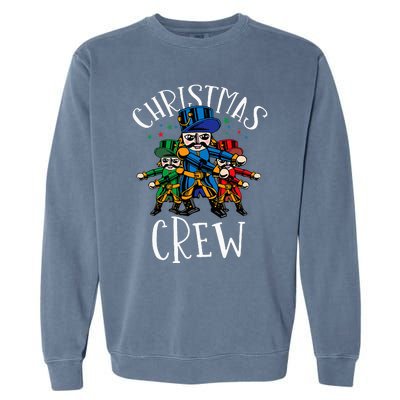 Nutcracker Christmas Crew Flossing Garment-Dyed Sweatshirt