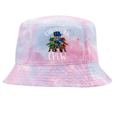 Nutcracker Christmas Crew Flossing Tie-Dyed Bucket Hat