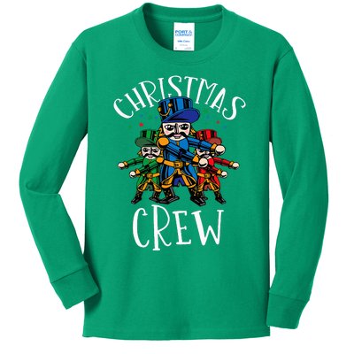 Nutcracker Christmas Crew Flossing Kids Long Sleeve Shirt