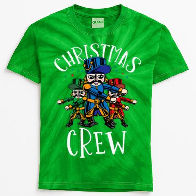 Nutcracker Christmas Crew Flossing Kids Tie-Dye T-Shirt