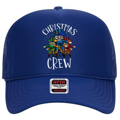 Nutcracker Christmas Crew Flossing High Crown Mesh Back Trucker Hat