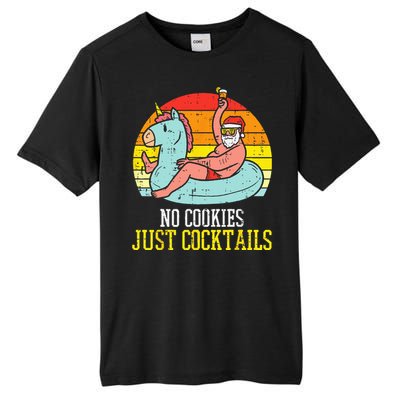 No Cookies Cocktails Santa Summer Christmas In July Xmas Tall Fusion ChromaSoft Performance T-Shirt