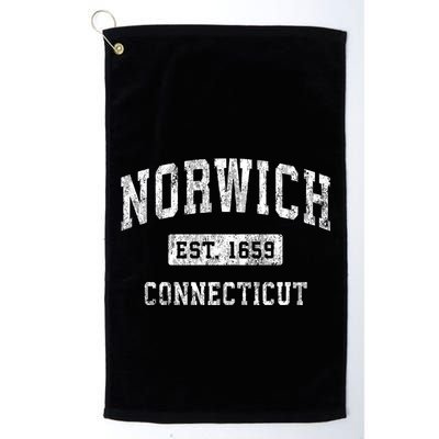 Norwich Connecticut Ct Vintage Established Sports Golf Towel