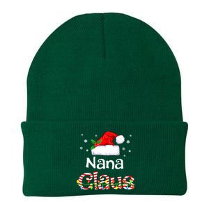 Nana Claus Christmas Family Matching Xmas Light Tree Knit Cap Winter Beanie