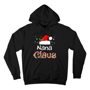 Nana Claus Christmas Family Matching Xmas Light Tree Hoodie