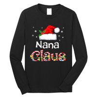 Nana Claus Christmas Family Matching Xmas Light Tree Long Sleeve Shirt