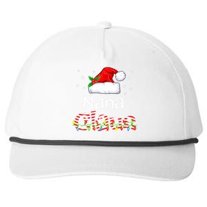 Nana Claus Christmas Family Matching Xmas Light Tree Snapback Five-Panel Rope Hat