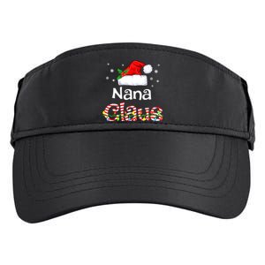 Nana Claus Christmas Family Matching Xmas Light Tree Adult Drive Performance Visor