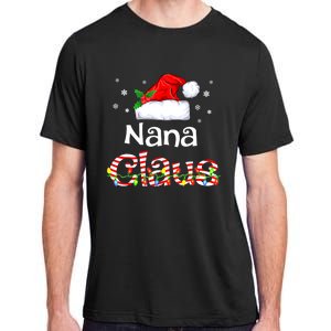 Nana Claus Christmas Family Matching Xmas Light Tree Adult ChromaSoft Performance T-Shirt