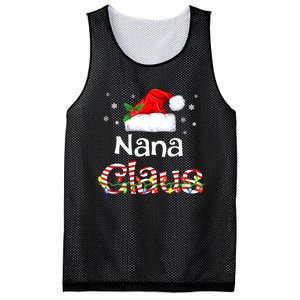 Nana Claus Christmas Family Matching Xmas Light Tree Mesh Reversible Basketball Jersey Tank