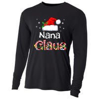 Nana Claus Christmas Family Matching Xmas Light Tree Cooling Performance Long Sleeve Crew