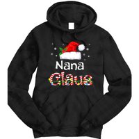 Nana Claus Christmas Family Matching Xmas Light Tree Tie Dye Hoodie