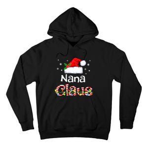 Nana Claus Christmas Family Matching Xmas Light Tree Tall Hoodie