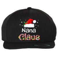 Nana Claus Christmas Family Matching Xmas Light Tree Wool Snapback Cap