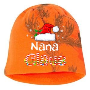 Nana Claus Christmas Family Matching Xmas Light Tree Kati - Camo Knit Beanie