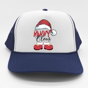 Nanny Claus Christmas Happy Family New Santa Claus Cute Gift Trucker Hat