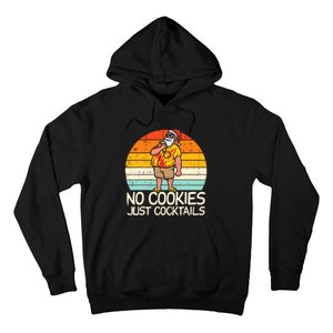 No Cookies Cocktails Santa Summer Christmas In July Xmas Hoodie