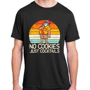 No Cookies Cocktails Santa Summer Christmas In July Xmas Adult ChromaSoft Performance T-Shirt