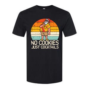 No Cookies Cocktails Santa Summer Christmas In July Xmas Softstyle CVC T-Shirt