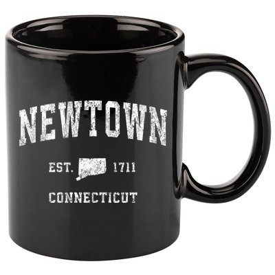 Newtown Connecticut Ct Vintage Sports 11oz C Handle Ceramic Mug