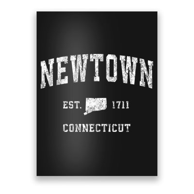 Newtown Connecticut Ct Vintage Sports Poster