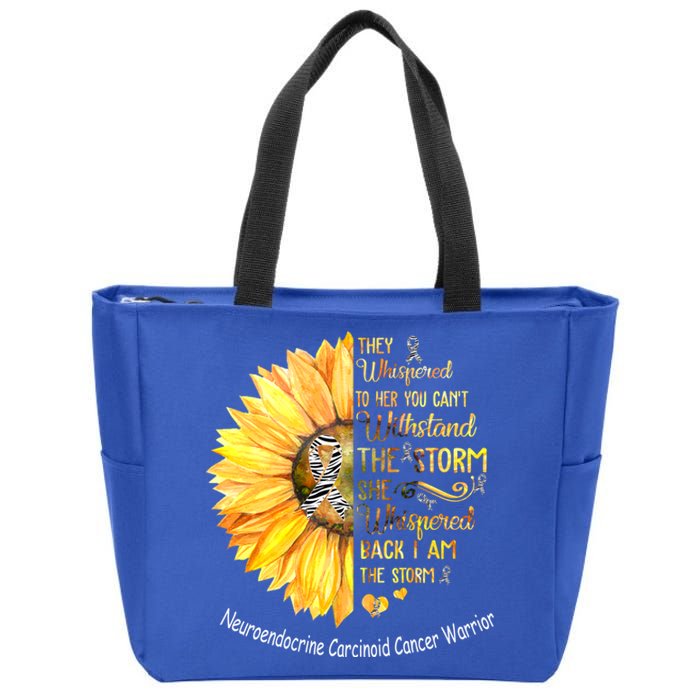 Neuroendocrine Carcinoid Cancer Warrior Gift Zip Tote Bag