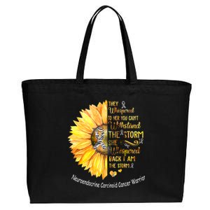 Neuroendocrine Carcinoid Cancer Warrior Gift Cotton Canvas Jumbo Tote