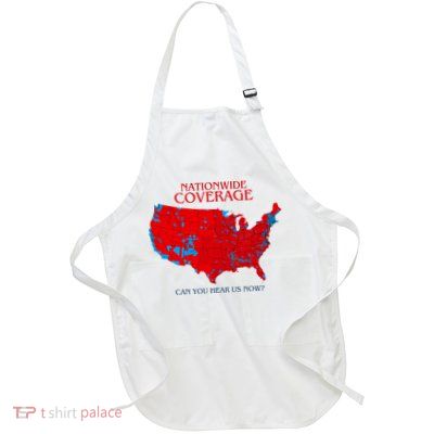 Nationwide Coverage Can You Hear Us Now Full-Length Apron With Pockets