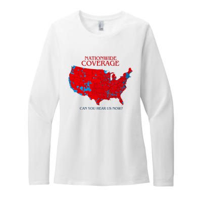 Nationwide Coverage Can You Hear Us Now Womens CVC Long Sleeve Shirt