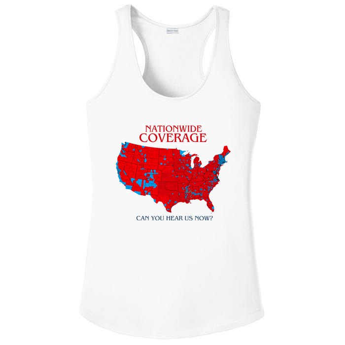 Nationwide Coverage Can You Hear Us Now Ladies PosiCharge Competitor Racerback Tank