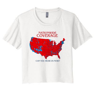 Nationwide Coverage Can You Hear Us Now Women's Crop Top Tee