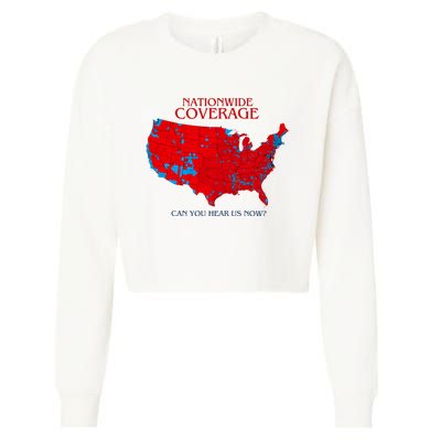 Nationwide Coverage Can You Hear Us Now Cropped Pullover Crew